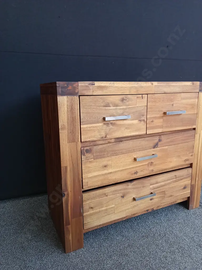 WOODEN CHEST OF DRAWERS, W 95 CM X D 41 CM X H 85 CM Image 1++