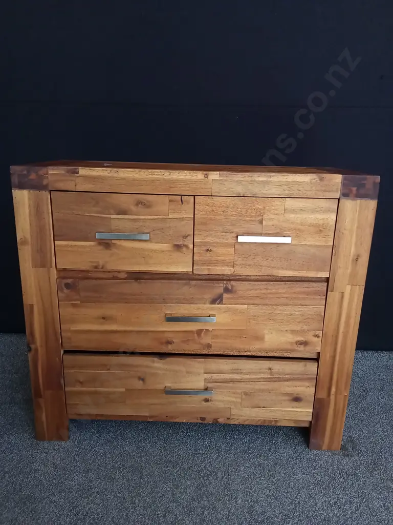WOODEN CHEST OF DRAWERS, W 95 CM X D 41 CM X H 85 CM Image 1++