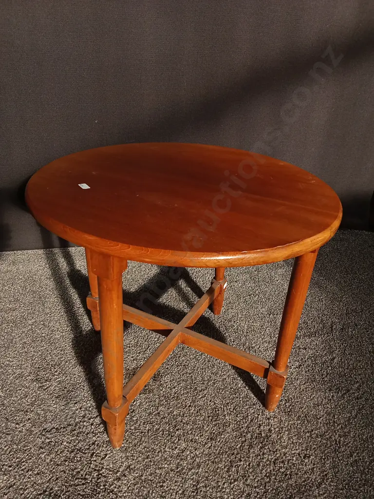 VINTAGE WOODEN SIDE TABLE H 49 CM X W 55 CM Image 1++