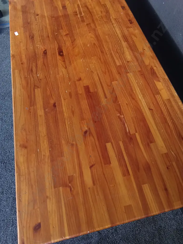 WOOD TABLE, H 74 CM X W 1.2 M X D 60 CM Image 1++