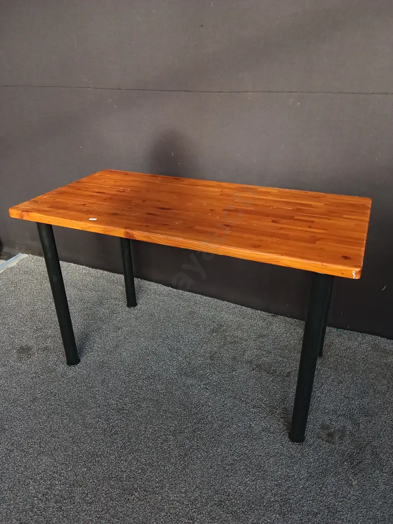 WOOD TABLE, H 74 CM X W 1.2 M X D 60 CM Image 1++