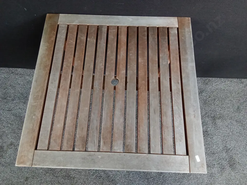 OUTDOOR WOODEN TABLE, L 80CM X W 80CM X H 75CM Image 1++