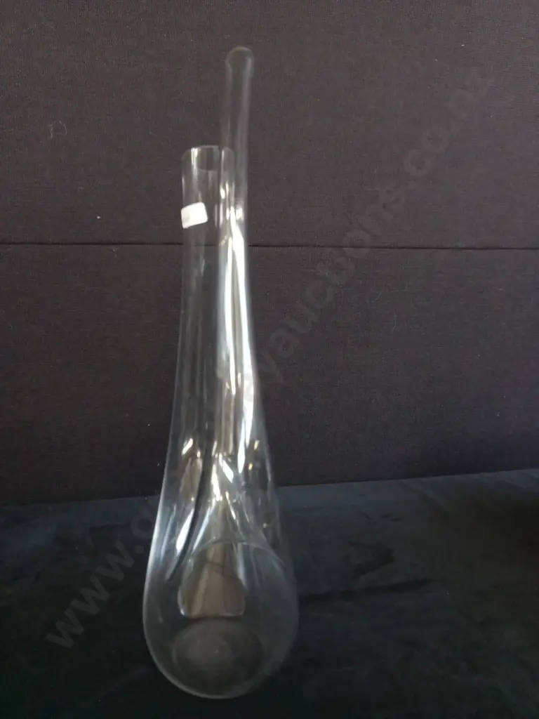 GLASS U-SHAPED WINE DECANTER H35CM Image 1++