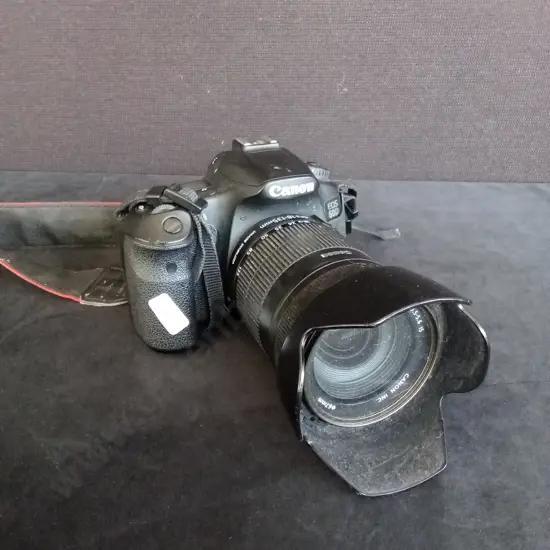 CANON EOS60D DIGITAL SLR CAMERA WITH 18-135MM LENS AND BATTERY - TESTED WORKING