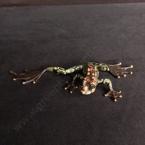 OLD TUPTON WARE HAND PAINTED FROG FIGURE L22CM