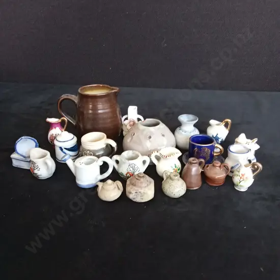 COLLECTION OF MINIATURE ITEMS TALLEST H7CM