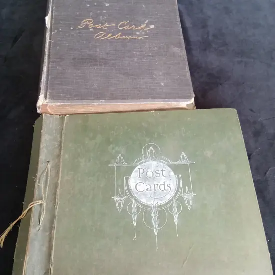 2 VINTAGE POST CARD ALBUMS