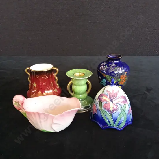 5 DECORATIVE CERAMIC ITEMS TALLEST H9CM