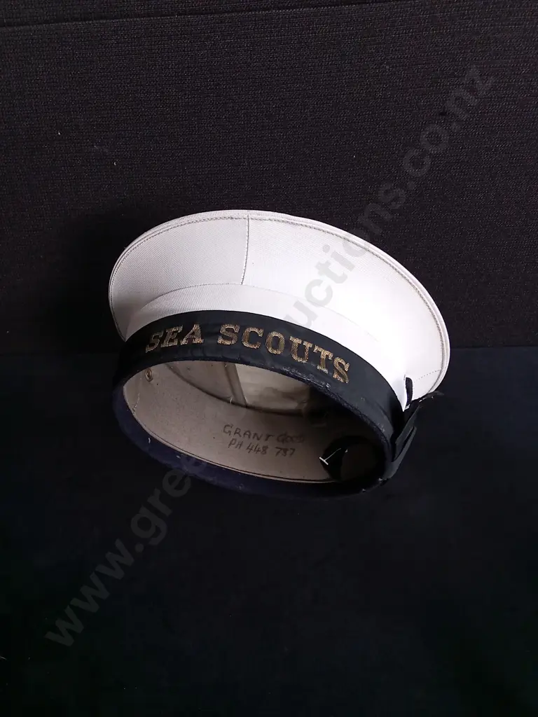 VINTAGE SEA SCOUTS ROUND HAT Image 1++
