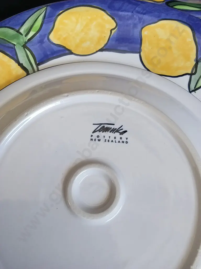 19 PIECE TEMUKA POTTERY DINNER AND SERVING SET Image 1++
