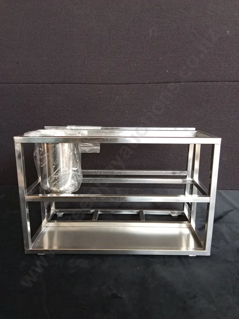 STAINLESS STEEL ORGANISER L32CM H21CM D16CM Image 1++