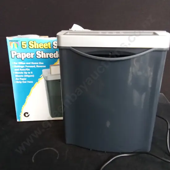 PROSTAT 5 SHEET PAPER SHREDDER WORKING