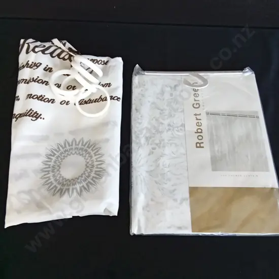 2 SHOWER CURTAINS