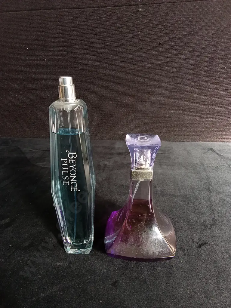 5 GLASS ITEMS INCLUDUNG 2 BEYONCE PURFUMES Image 1++