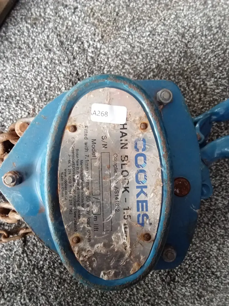 COOKES CHAIN BLOCK AND LEVER Image 1++