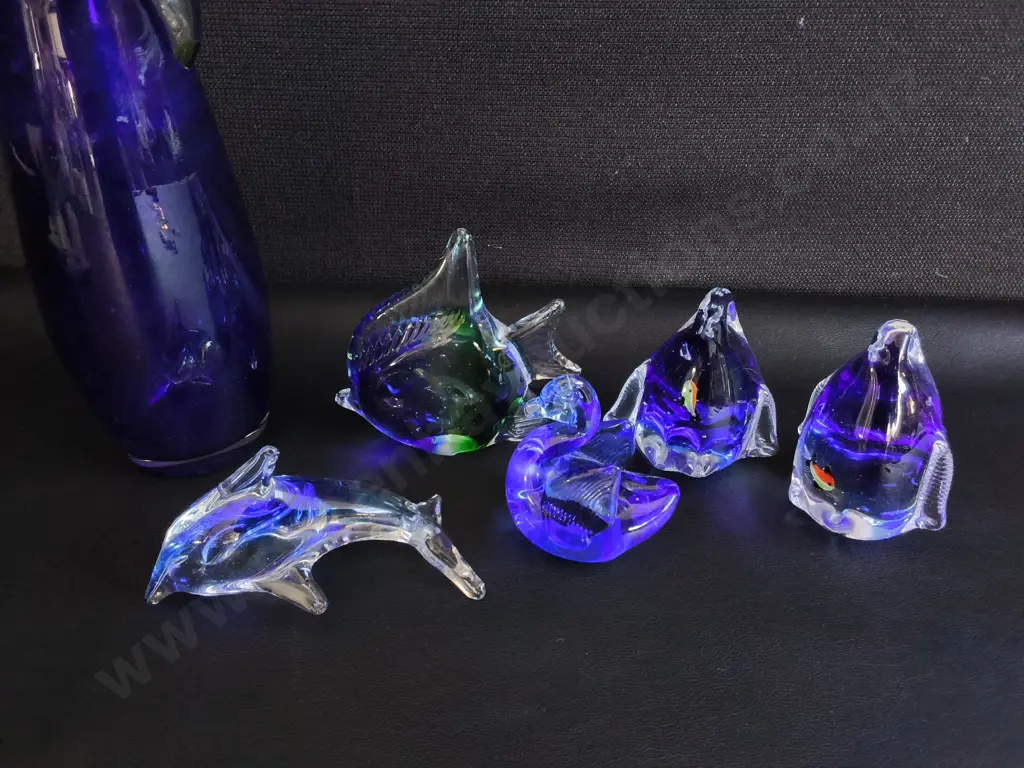 MIX OF GLASS DECOR, 6 PIECES,TALLEST H 24.5 CM Image 1++