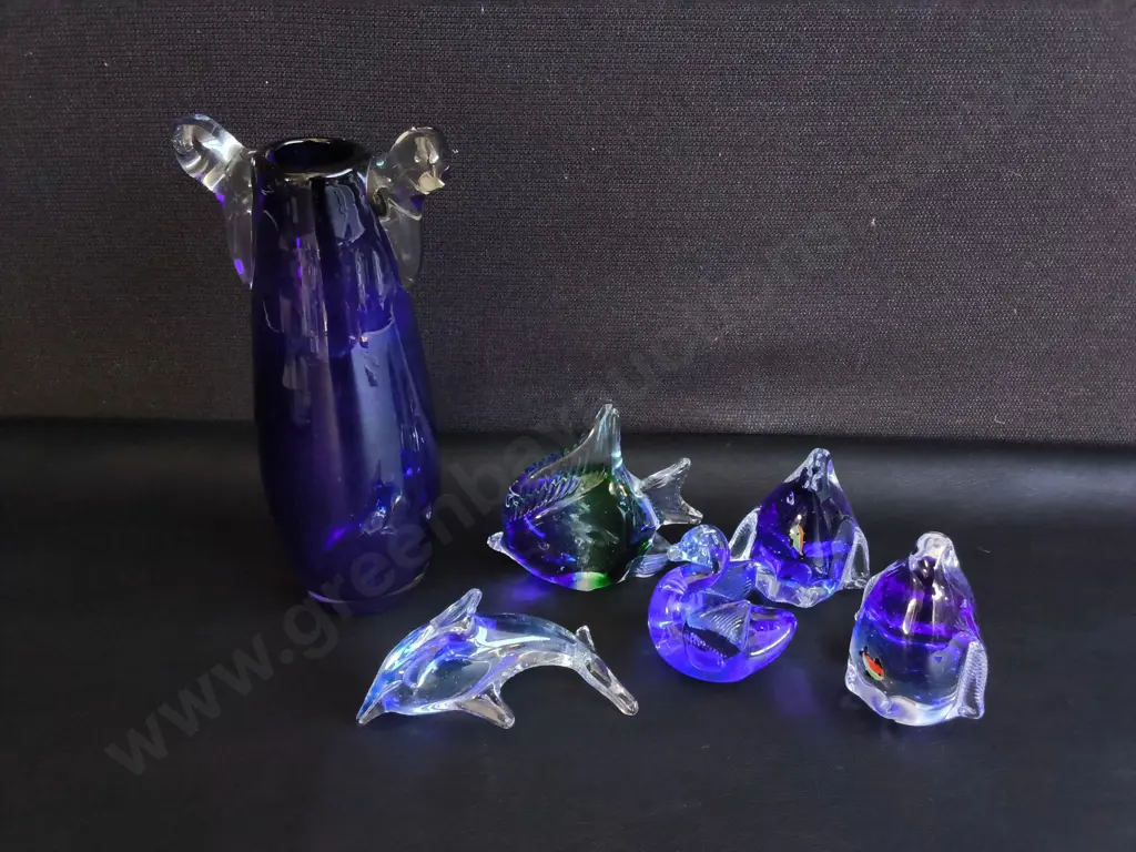 MIX OF GLASS DECOR, 6 PIECES,TALLEST H 24.5 CM Image 1++