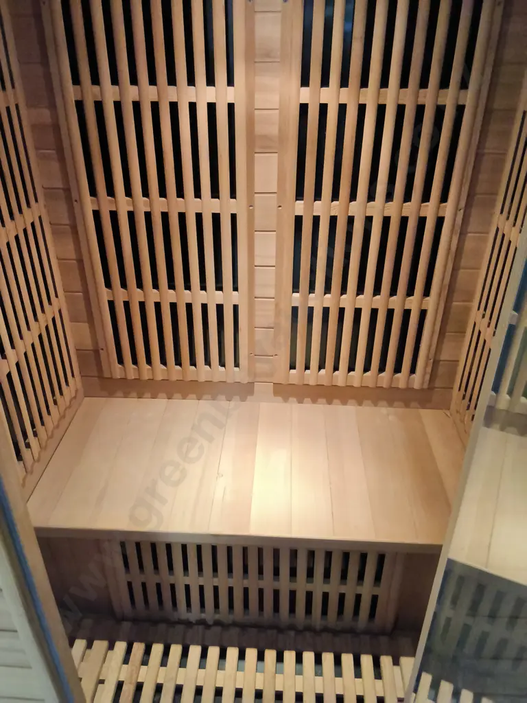 * UPDATED DESCRIPTION * AS NEW 2 PERSON "INFRARED SAUNAS" CEDAR WOOD INDOOR INFRARED SAUNA Image 1++