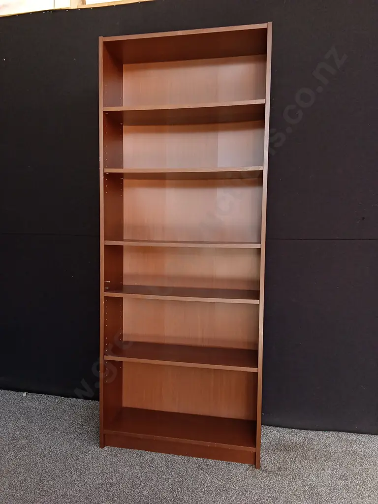 WOODEN BOOKSHELF, H 2.02 M X W 80 CM, D 28 CM Image 1++
