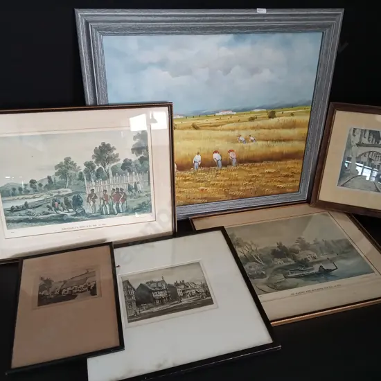 COLLECTION OF FRAMED PRINTS AND PAINTINGS