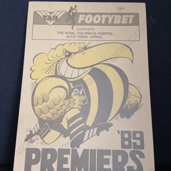 ORIGINAL 1989 WEG HAWTHORN PREMIERS POSTER, MOUNTED ON HARDBOARD H64CM L44CM