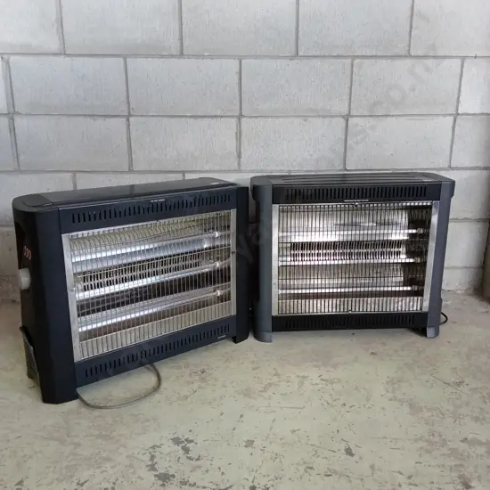 PAIR OF HEATERS, GOLDAIR GIR400 AND LIVING&CO BL24, 63CM WIDE