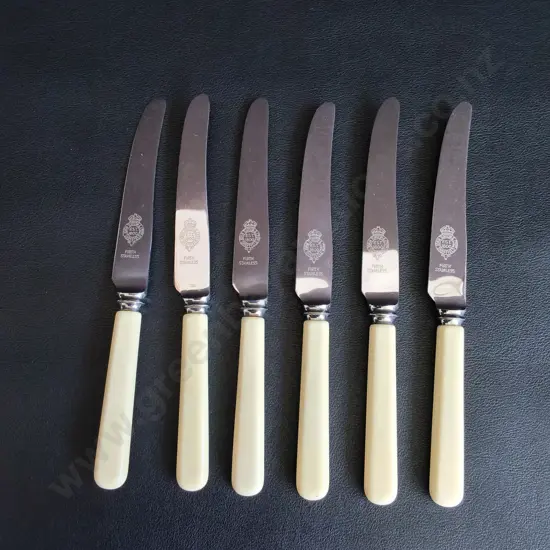 SET OF 6 VINTAGE FIRTH STAINLESS BUTTER KNIVES