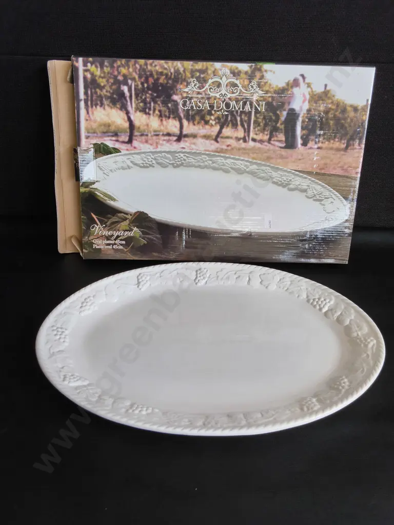 CASA DOMANI VINEYARD OVAL PLATTER, W 45 CM, BOXED Image 1++