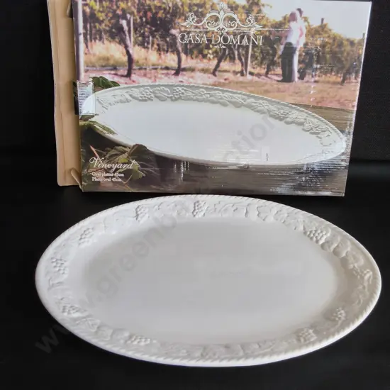 CASA DOMANI VINEYARD OVAL PLATTER, W 45 CM, BOXED