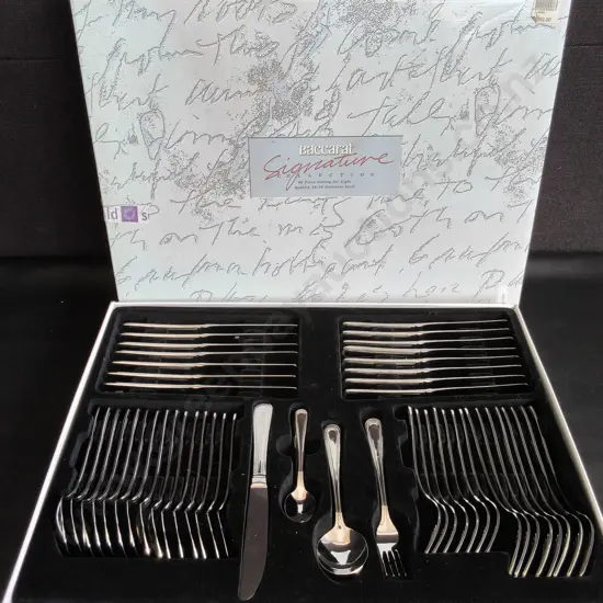 BACCARAT SIGNATURE COLLECTION CUTLERY SET, 56 PIECES, STAINLESS STEEL