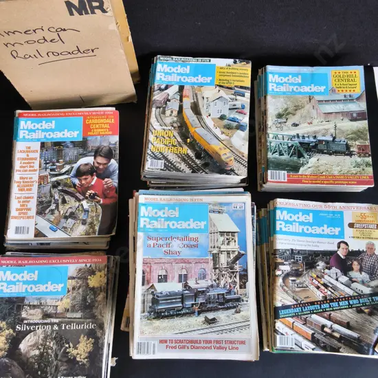 COLLECTION OF VINTAGE 1980'S MODEL RAILROADER MAGAZINES