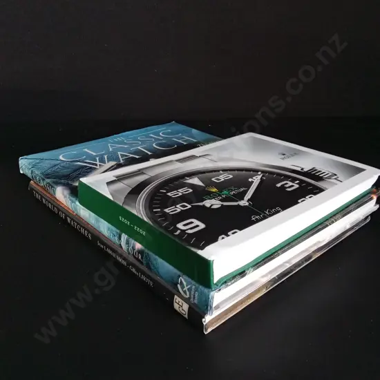 3 BOOKS ABOUT WATCHES