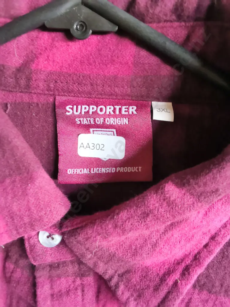 MAROONS FLANNEL SIZE 3XL Image 1++