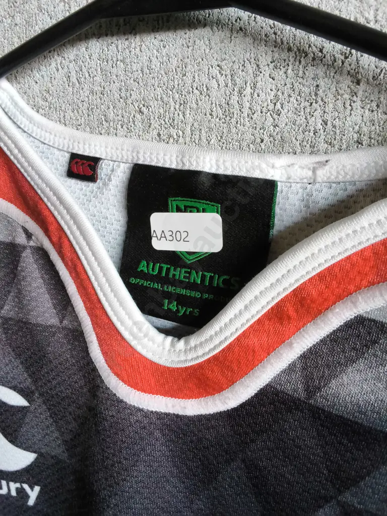 AUTHENTICS WARRIORS JERSEY SIZE 14YRS Image 1++