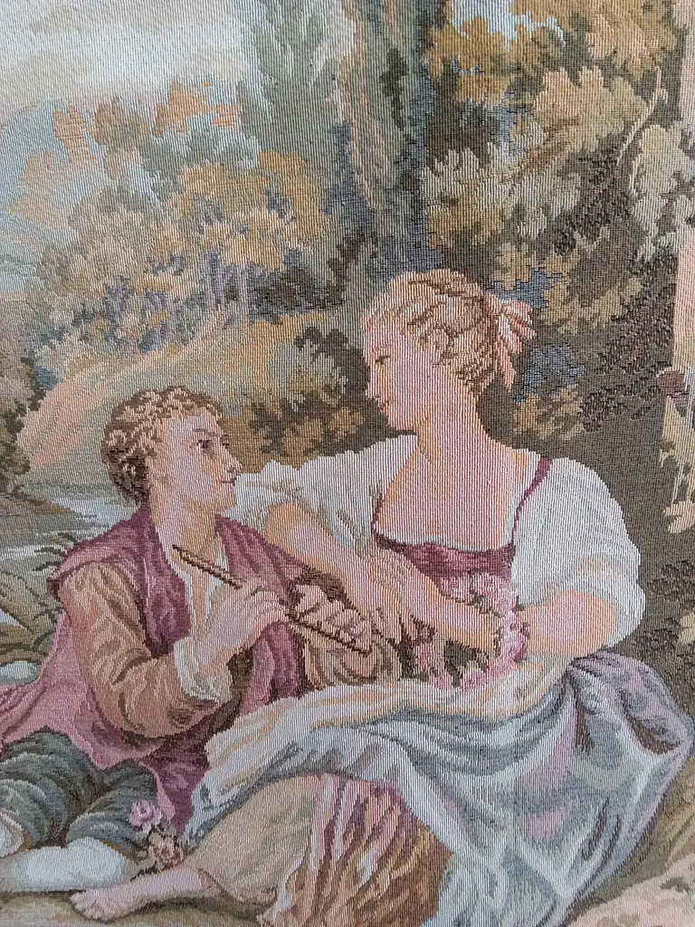 VINTAGE FRENCH-STYLE TAPESTRY, 200CM X 106CM Image 1++