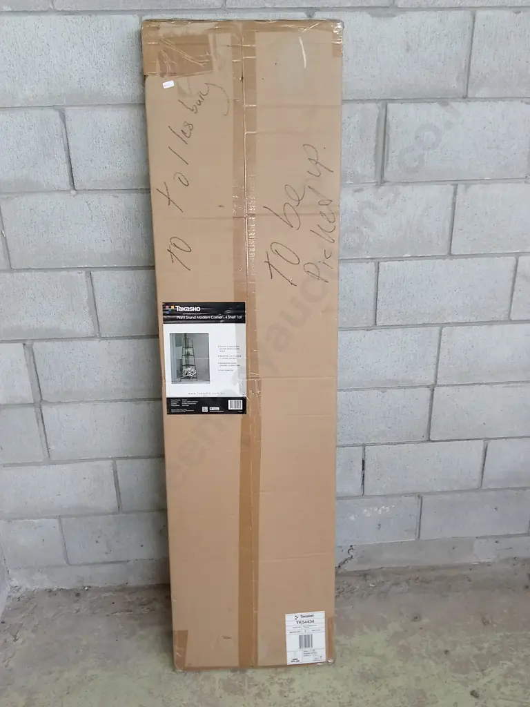 BRAND NEW TAKASHO PLANT STAND MODERN CORNER, 4 SHELF TALL Image 1++