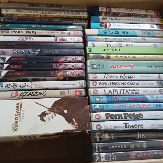 COLLECTION OF JAPANESE DVDS
