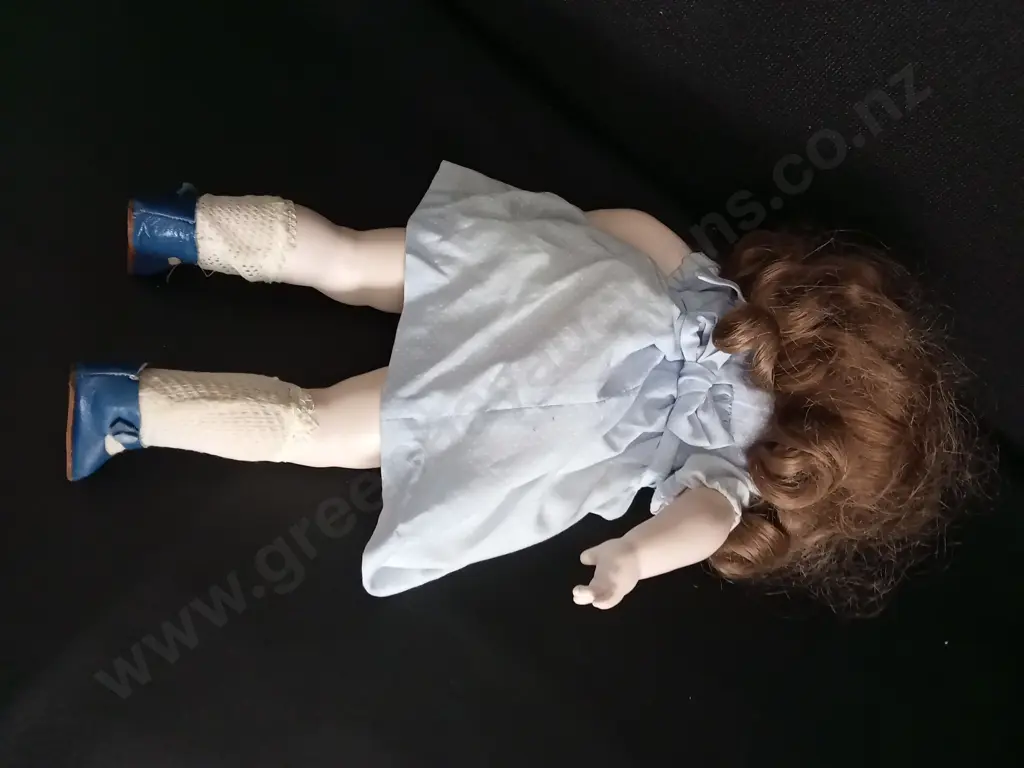 PRE 1971 VINTAGE PORCELAIN DOLL H45CM Image 1++