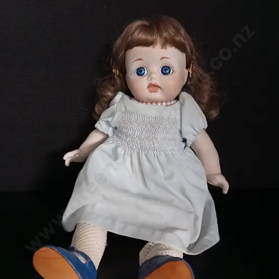 PRE 1971 VINTAGE PORCELAIN DOLL H45CM