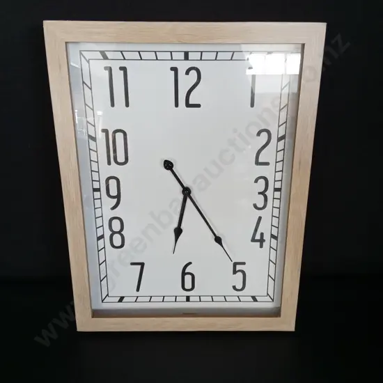 STONELEIGH & ROBERSON WALL CLOCK, HEIGHT 55CM