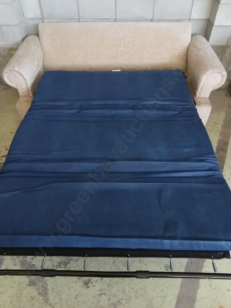 CREAM SOFA WITH PULLOUT BED, L 195CM X W 95CM X H 81CM Image 1++