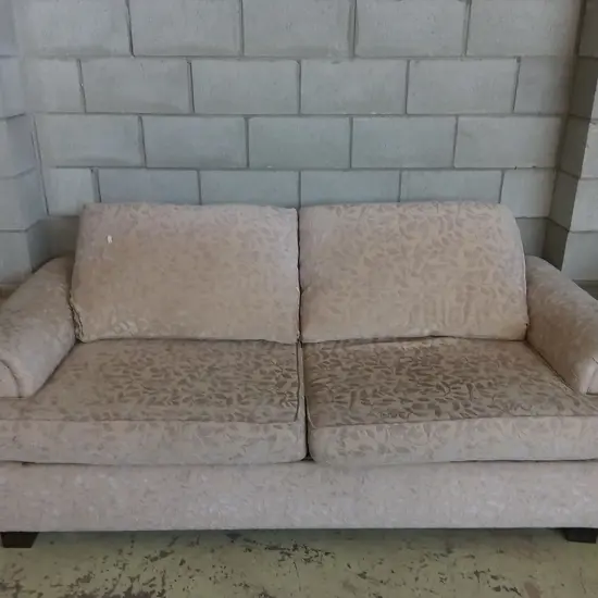 CREAM SOFA WITH PULLOUT BED, L 195CM X W 95CM X H 81CM