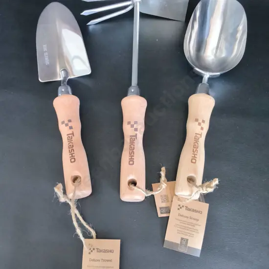 3 BRAND NEW TAKASHO GARDEN TOOLS