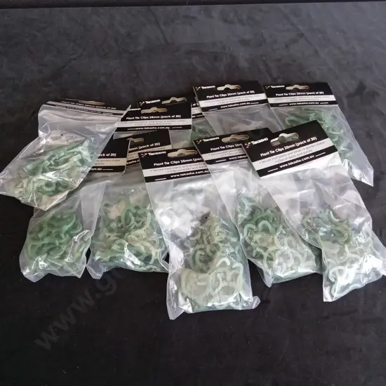 10 BRAND NEW PACKETS OF TAKASHO PLANT TIE CLIPS