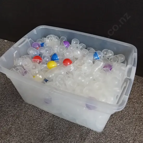BOX OF VENDING MACHINE STOCK, CAPSULES
