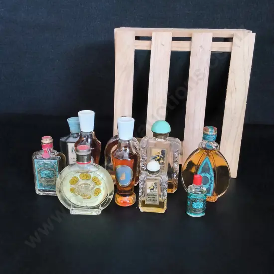 BOX OF VINTAGE COLOGNES