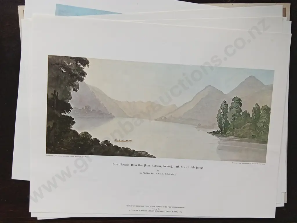 6 PRINTS BY SIR WILLIAM FOX, A PORTFOLIO OF SIX VIEWS, PUBLISHED 1967 Image 1++