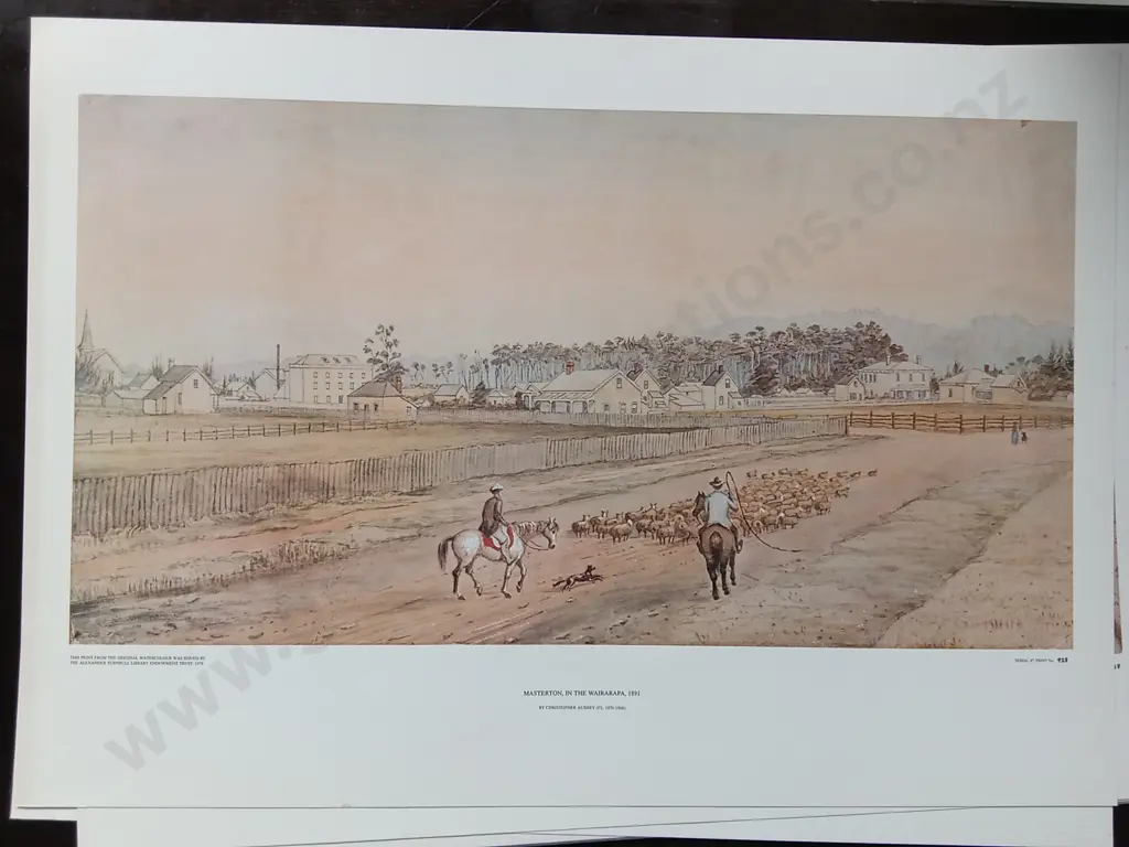 3 VINTAGE PRINTS BY CHRISTOPHER AUBREY, THE ALEXANDER TURNBULL LIBRARY PRINTS 1979 Image 1++