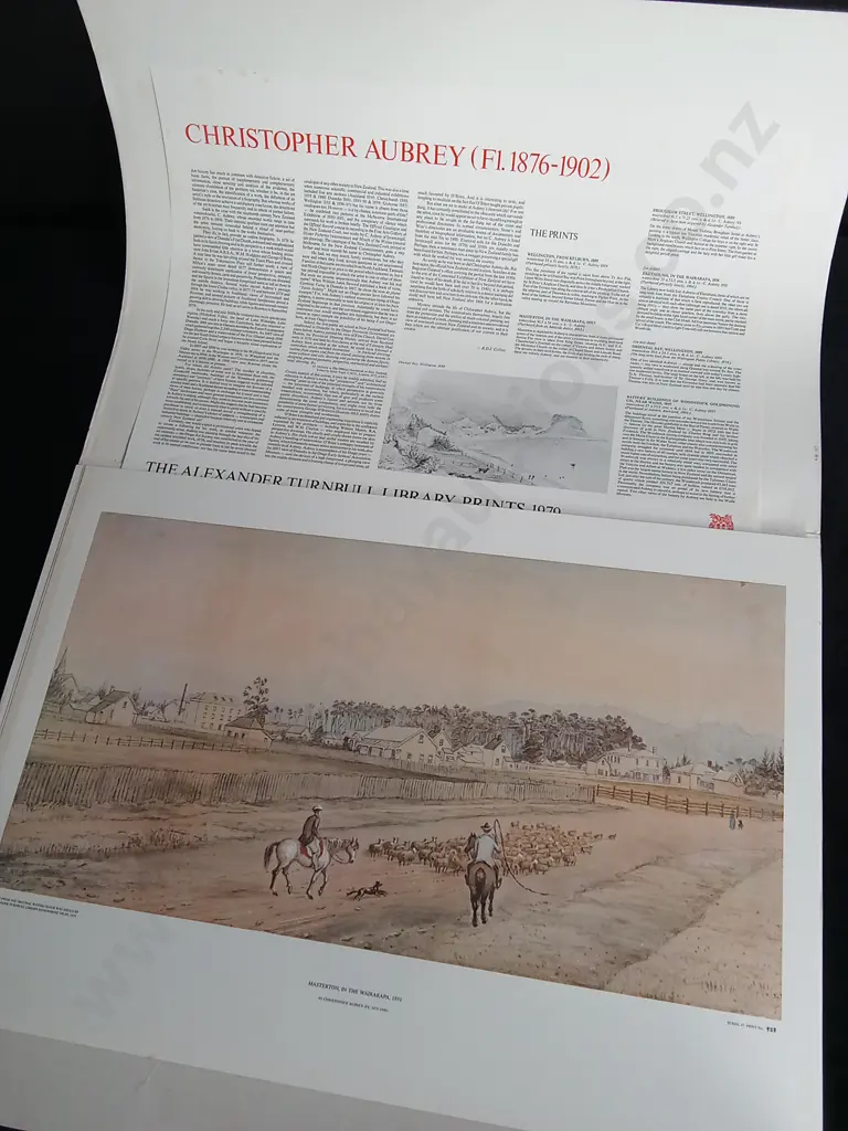 3 VINTAGE PRINTS BY CHRISTOPHER AUBREY, THE ALEXANDER TURNBULL LIBRARY PRINTS 1979 Image 1++