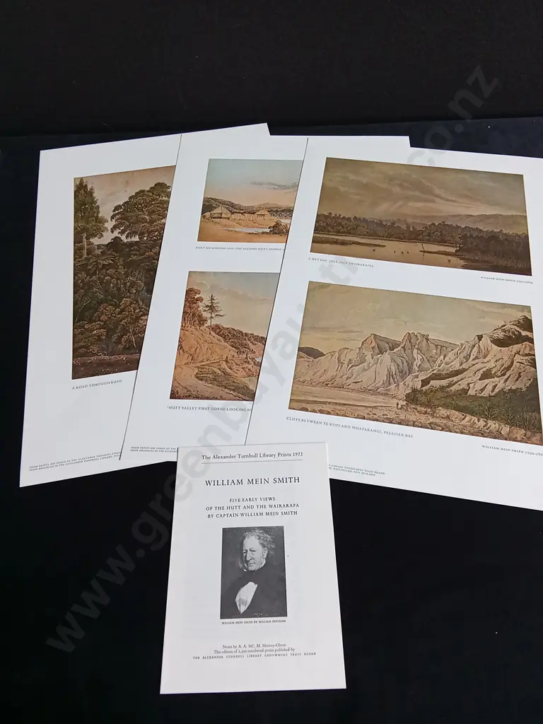 3 VINTAGE PRINTS BY WILLIAM MEIN SMITH, THE ALEXANDER TURNBULL LIBRARY PRINTS 1972 Image 1++